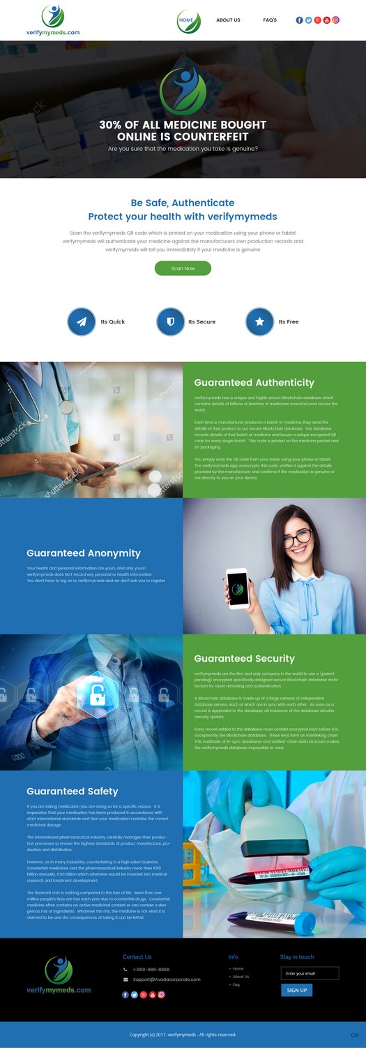 Web Design by pb for verifymymeds | Design #16490490