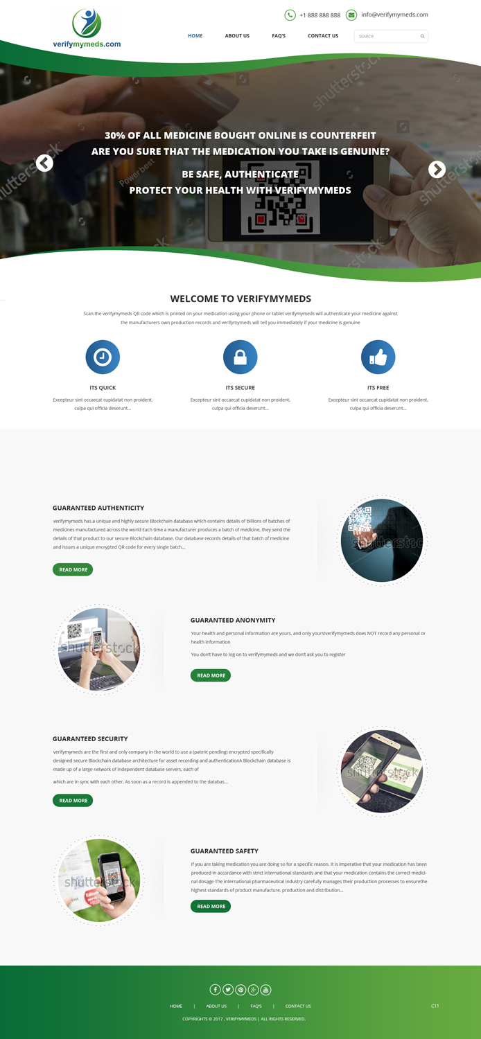 Web Design by pb for verifymymeds | Design #16490491