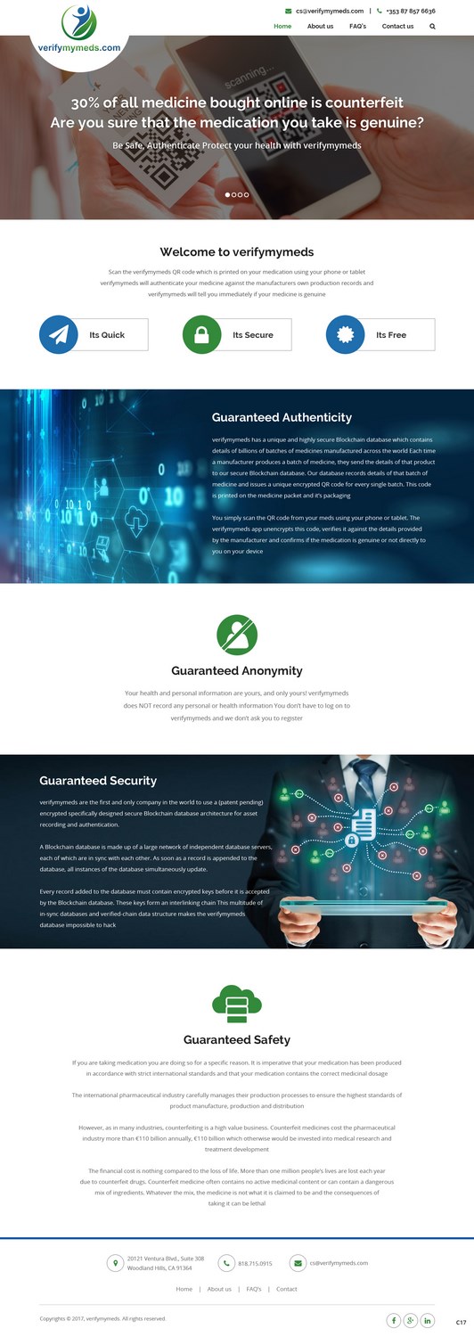 Web Design by pb for verifymymeds | Design #16490493