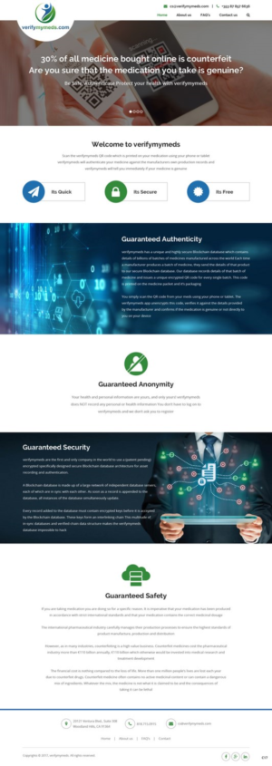 Web Design by pb for verifymymeds | Design: #16490493