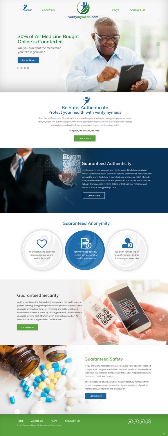 Web Design by pb for verifymymeds | Design #16490494