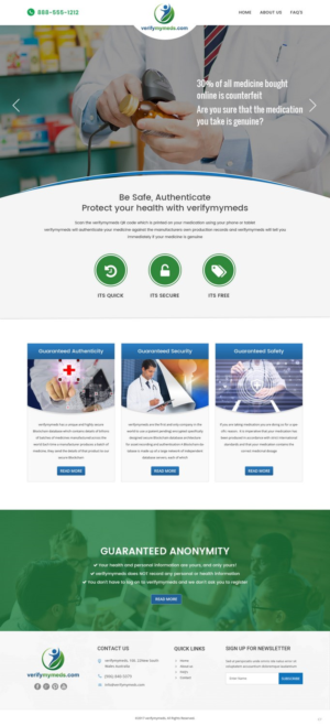 Web Design by pb for verifymymeds | Design: #16490498