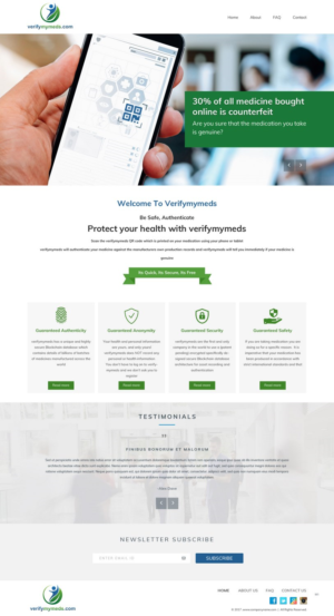 Web Design by pb for verifymymeds | Design: #16500483