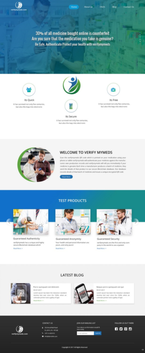 Web Design by pb for verifymymeds | Design: #16500486