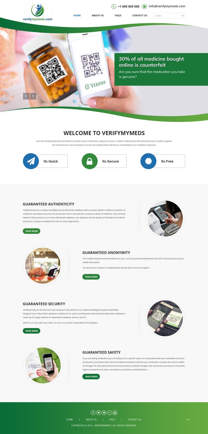 Web Design by pb for verifymymeds | Design #16584741