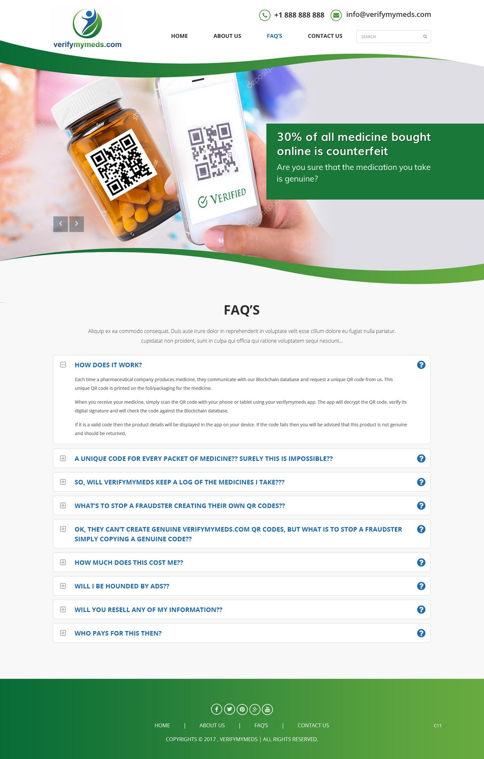 Web Design by pb for verifymymeds | Design #16618318