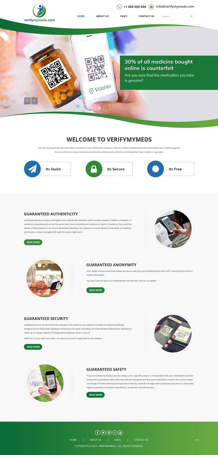 Web Design by pb for verifymymeds | Design #16618319
