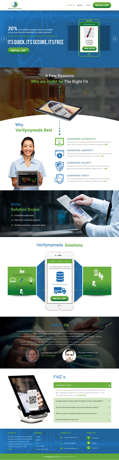 Web Design by rightway for verifymymeds | Design #16549903