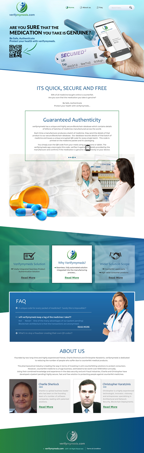 Web Design by rightway for verifymymeds | Design #16549905