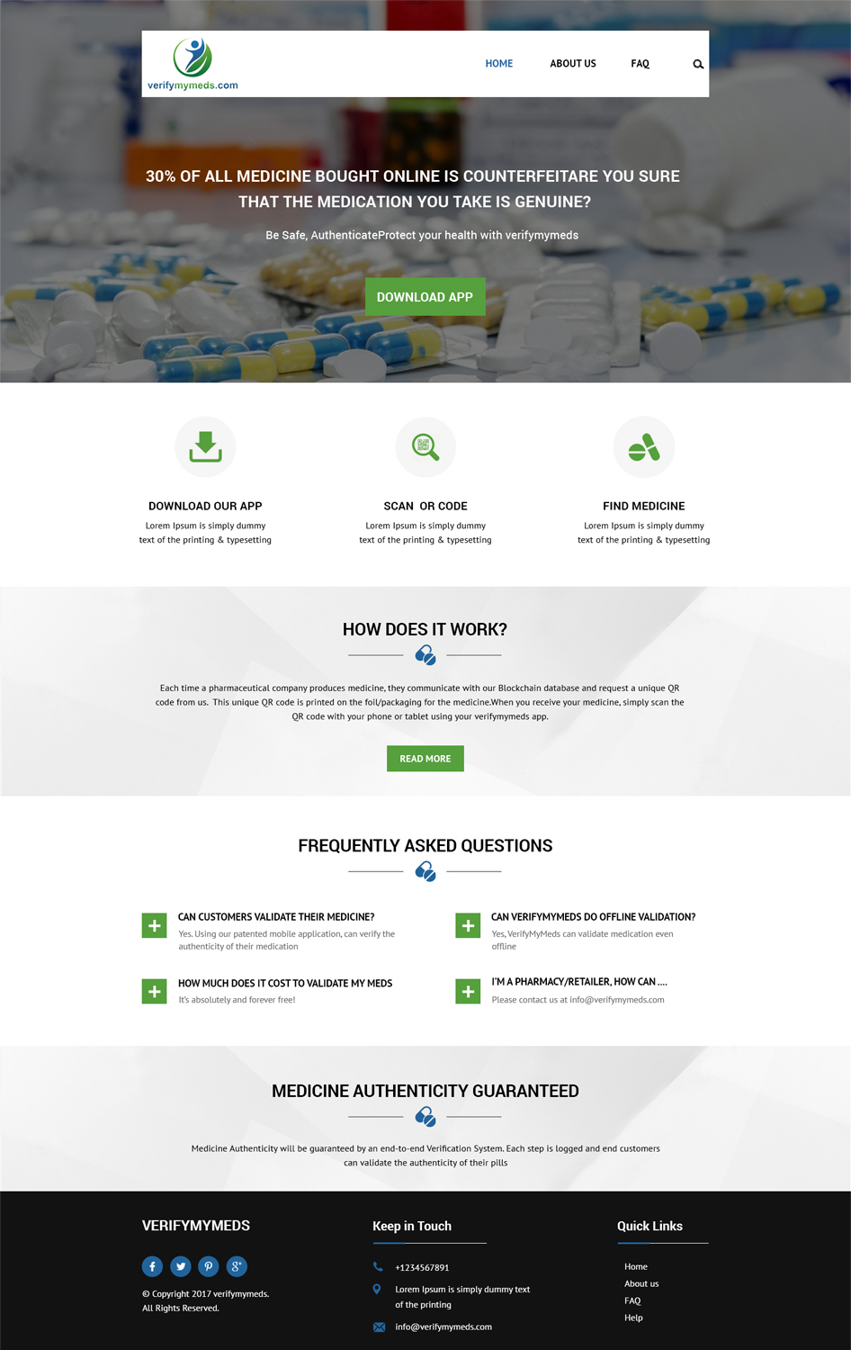 Web Design by PiXthemes for verifymymeds | Design #16536686