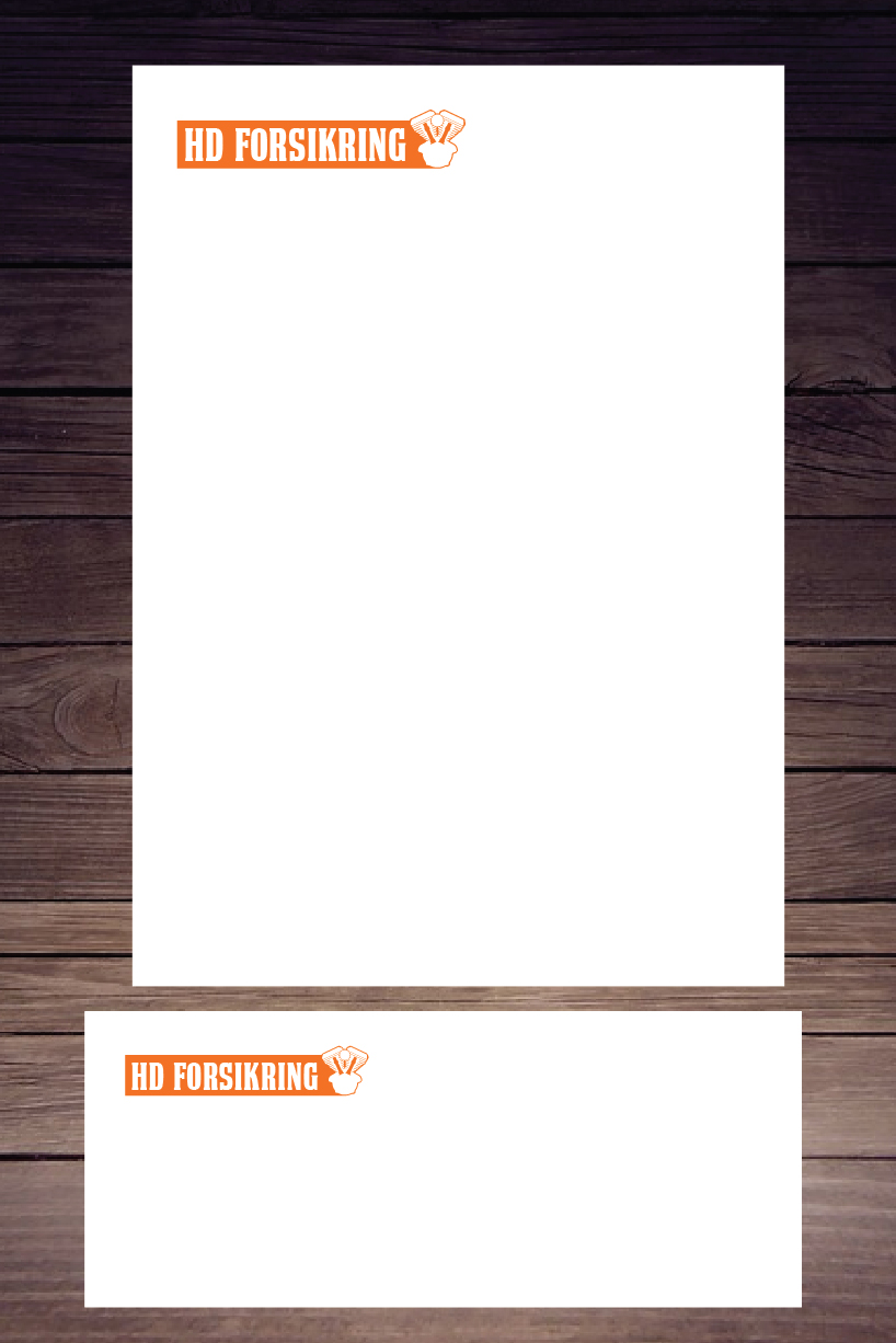 Stationery Design by Viktorijan for HD Forsikring | Design #16418427