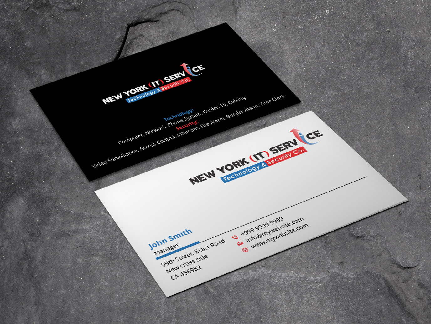 Business Card Design by Xpert for New York IT Service | Design #16393077