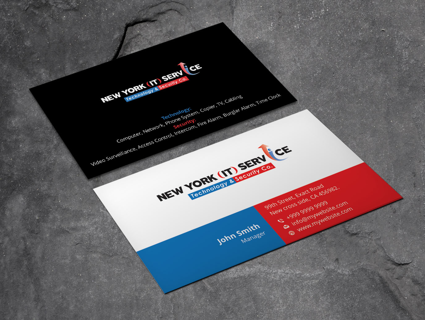 Business Card Design by Xpert for New York IT Service | Design #16393102