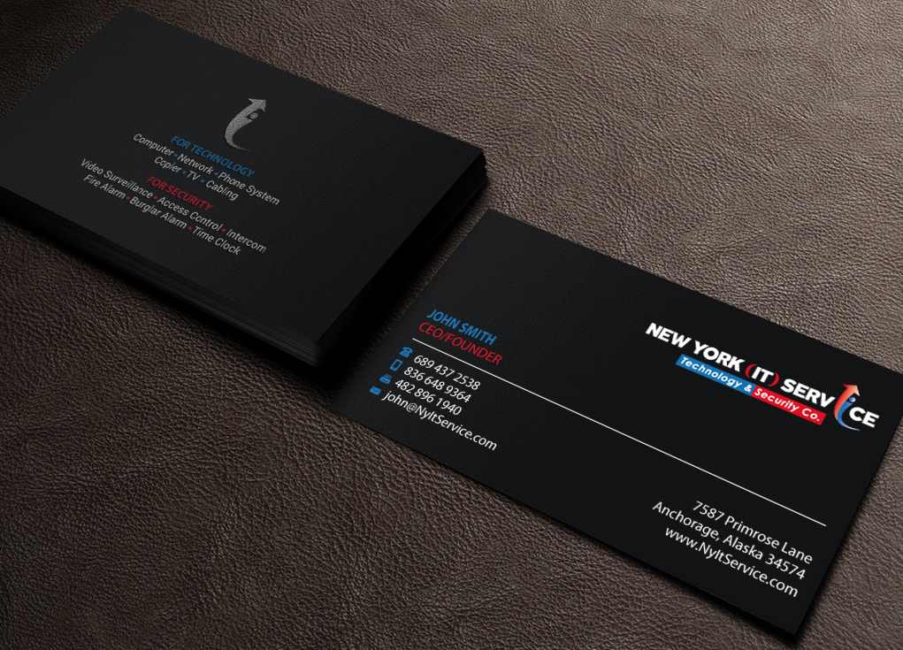 Business Card Design by Brand aid for New York IT Service | Design #16400885