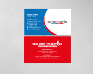 Business Card Design by Brand aid for New York IT Service | Design: #16400952