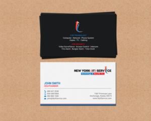 Design de Carte de Visite par chandrayaan.creative pour New York IT Service | Design : #16399669