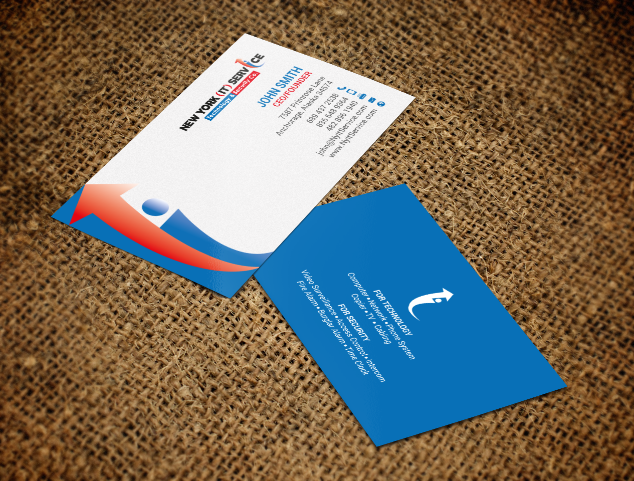 Business Card Design by chandrayaan.creative for New York IT Service | Design #16400423