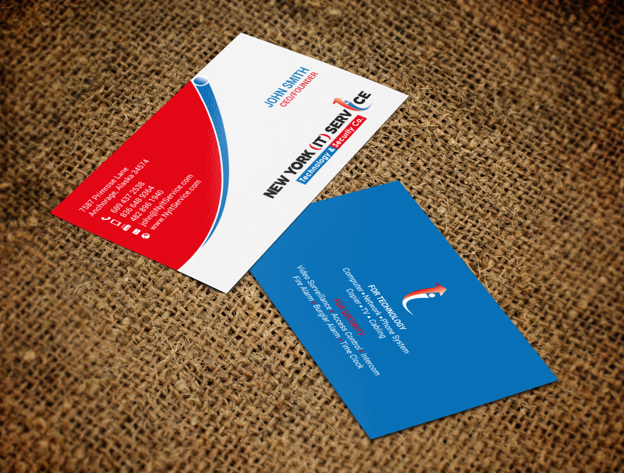 Business Card Design by chandrayaan.creative for New York IT Service | Design #16400425