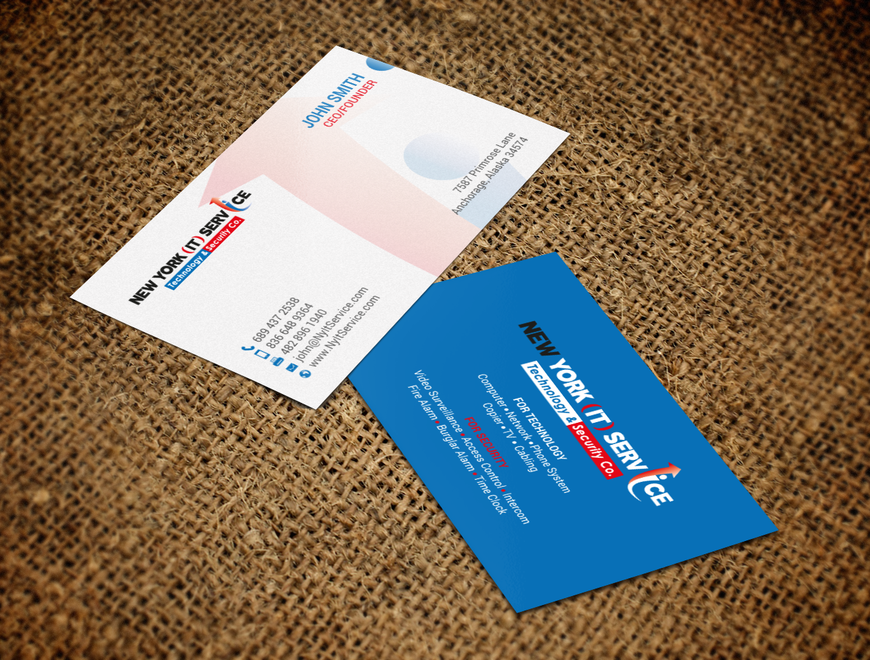Business Card Design by chandrayaan.creative for New York IT Service | Design #16400468