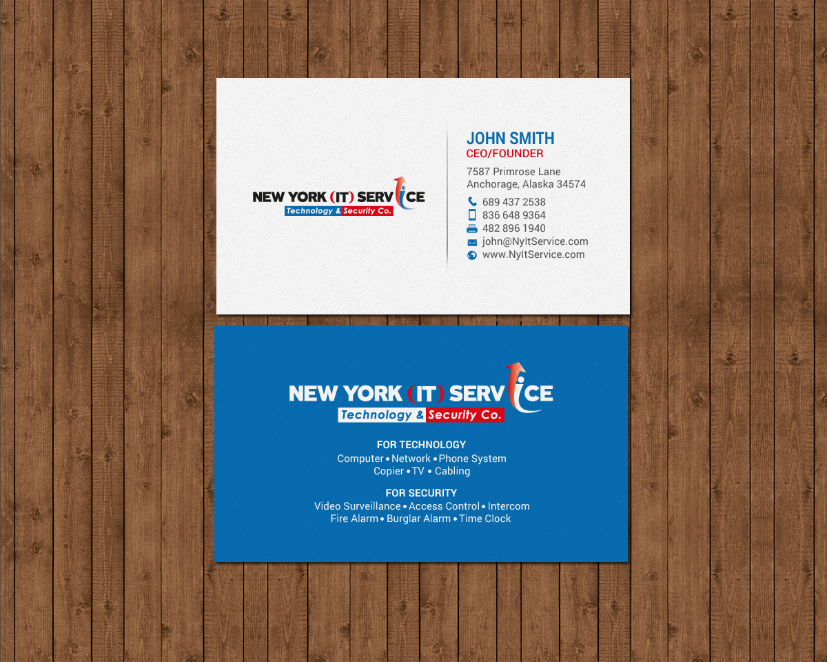 Business Card Design by chandrayaan.creative for New York IT Service | Design #16401239