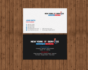 Business Card Design by chandrayaan.creative for New York IT Service | Design: #16401497