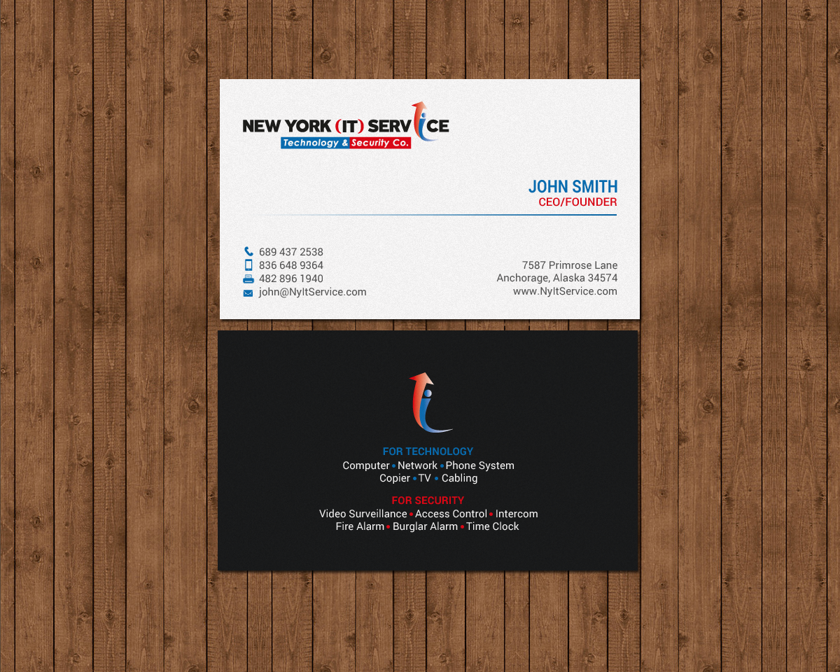 Business Card Design by chandrayaan.creative for New York IT Service | Design #16401645