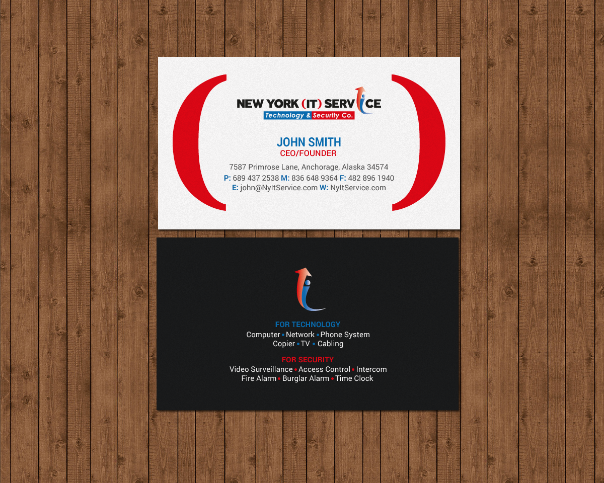 Business Card Design by chandrayaan.creative for New York IT Service | Design #16401649