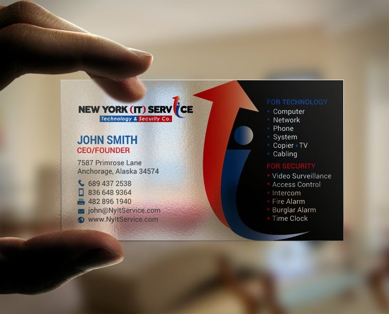 Business Card Design by chandrayaan.creative for New York IT Service | Design #16401956