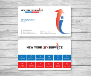 Business Card Design by Graphic Flame for New York IT Service | Design: #16422545