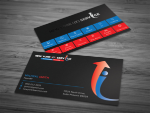 Business Card Design by Graphic Flame for New York IT Service | Design: #16422569