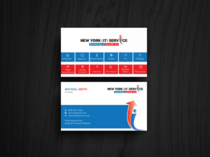 Business Card Design by Graphic Flame for New York IT Service | Design: #16422572