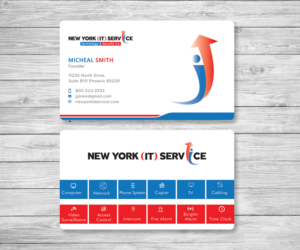 Business Card Design by Graphic Flame for New York IT Service | Design: #16422589
