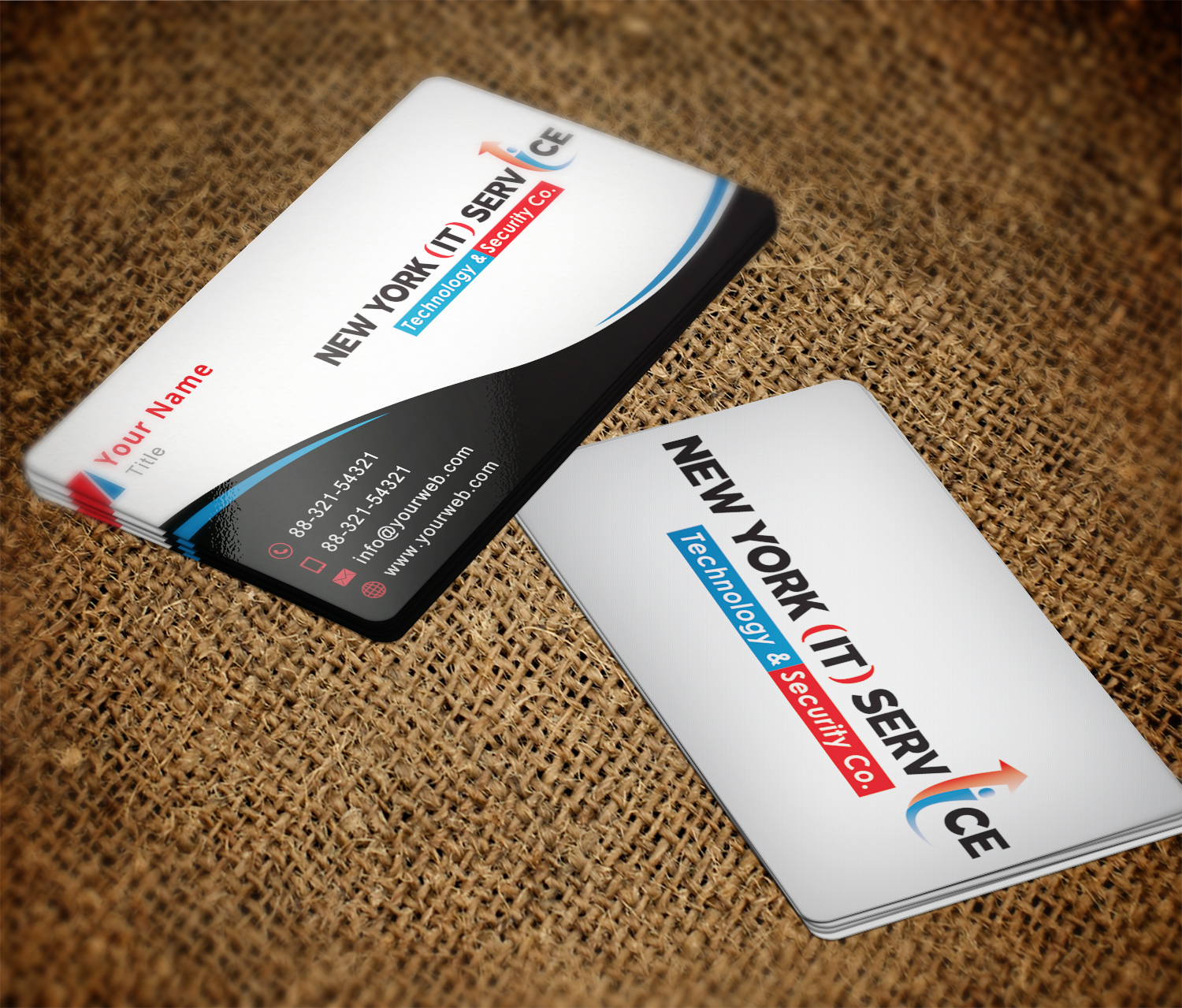 Business Card Design by Imagine Box for New York IT Service | Design #16466087