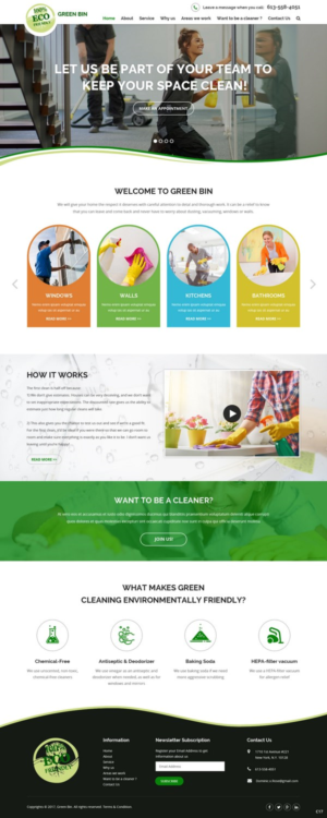 Web Design by pb for Green Cleaning | Design: #16416481
