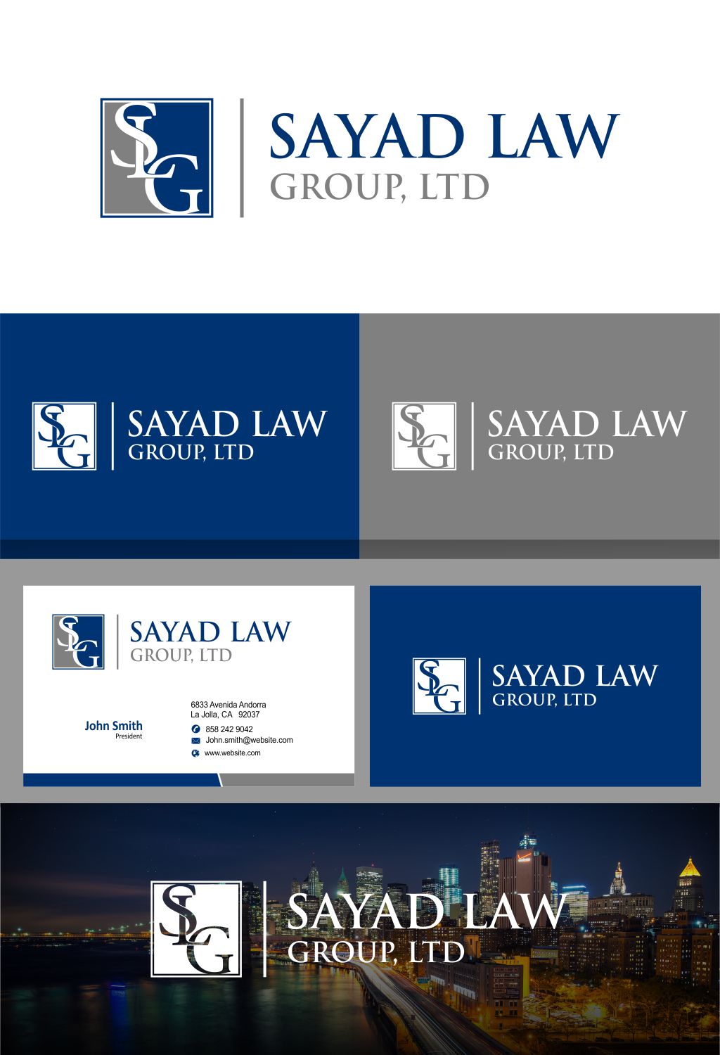 Logo Design by V Solutions for Sayad Law Group, Ltd | Design #16557723