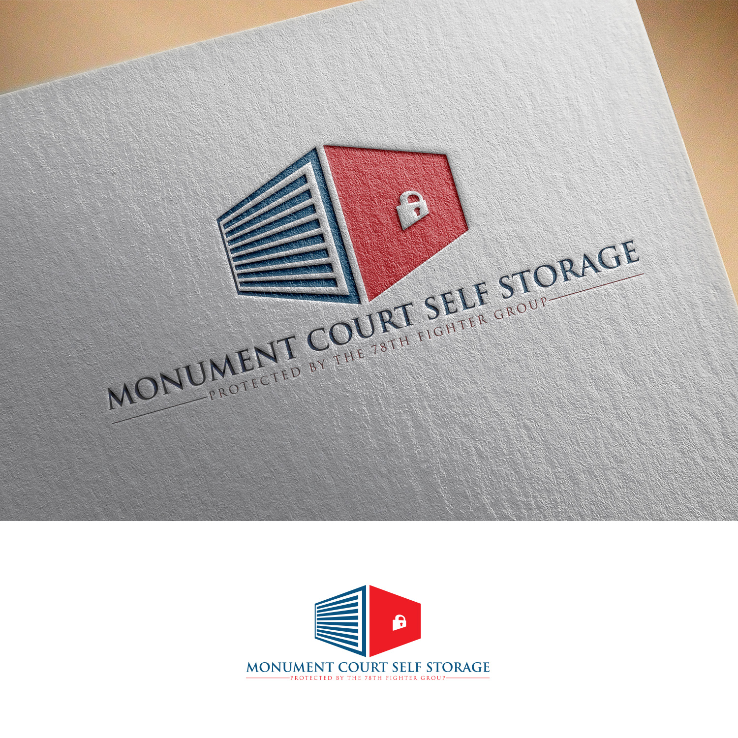 Logo-Design von DesignDUO für Monument Court Storage | Design #16478281