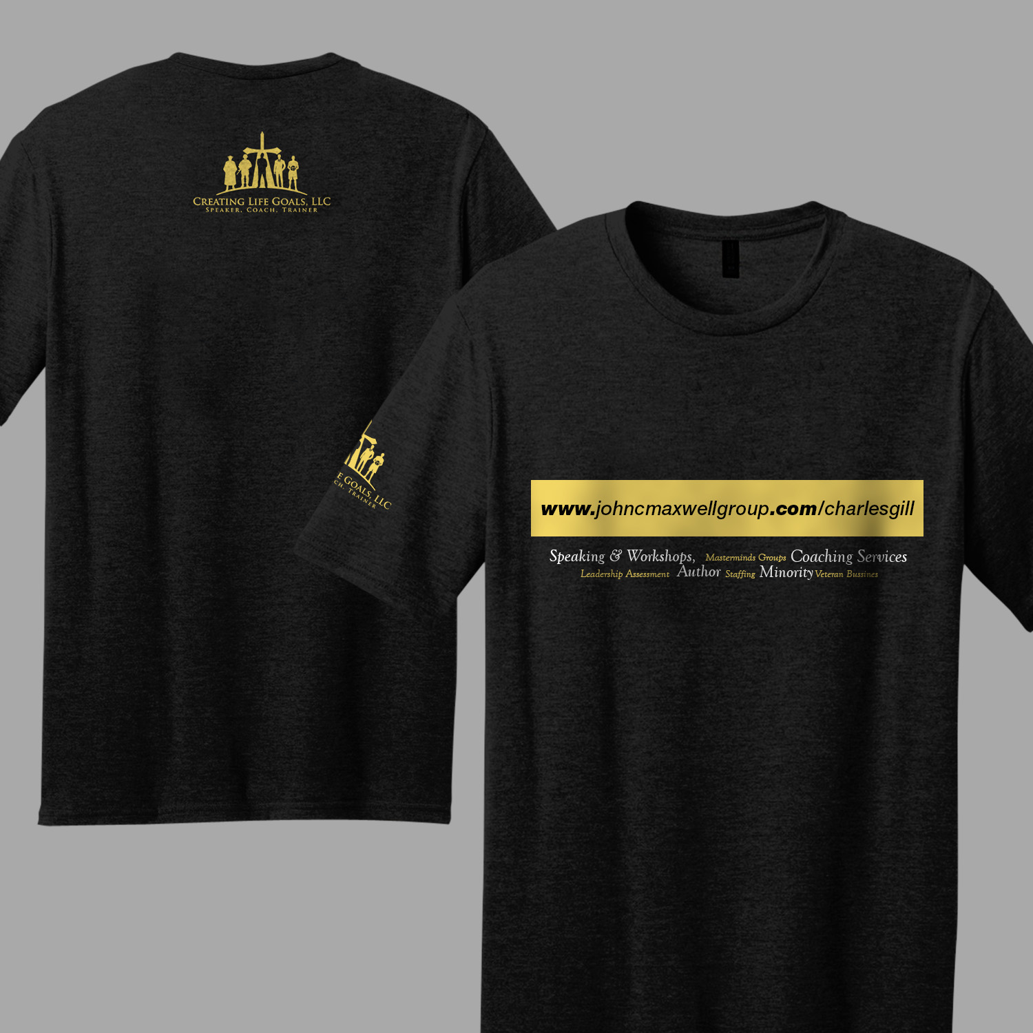 T-shirt Design by maxsss for Creating Life Goals LLC | Design #16459720