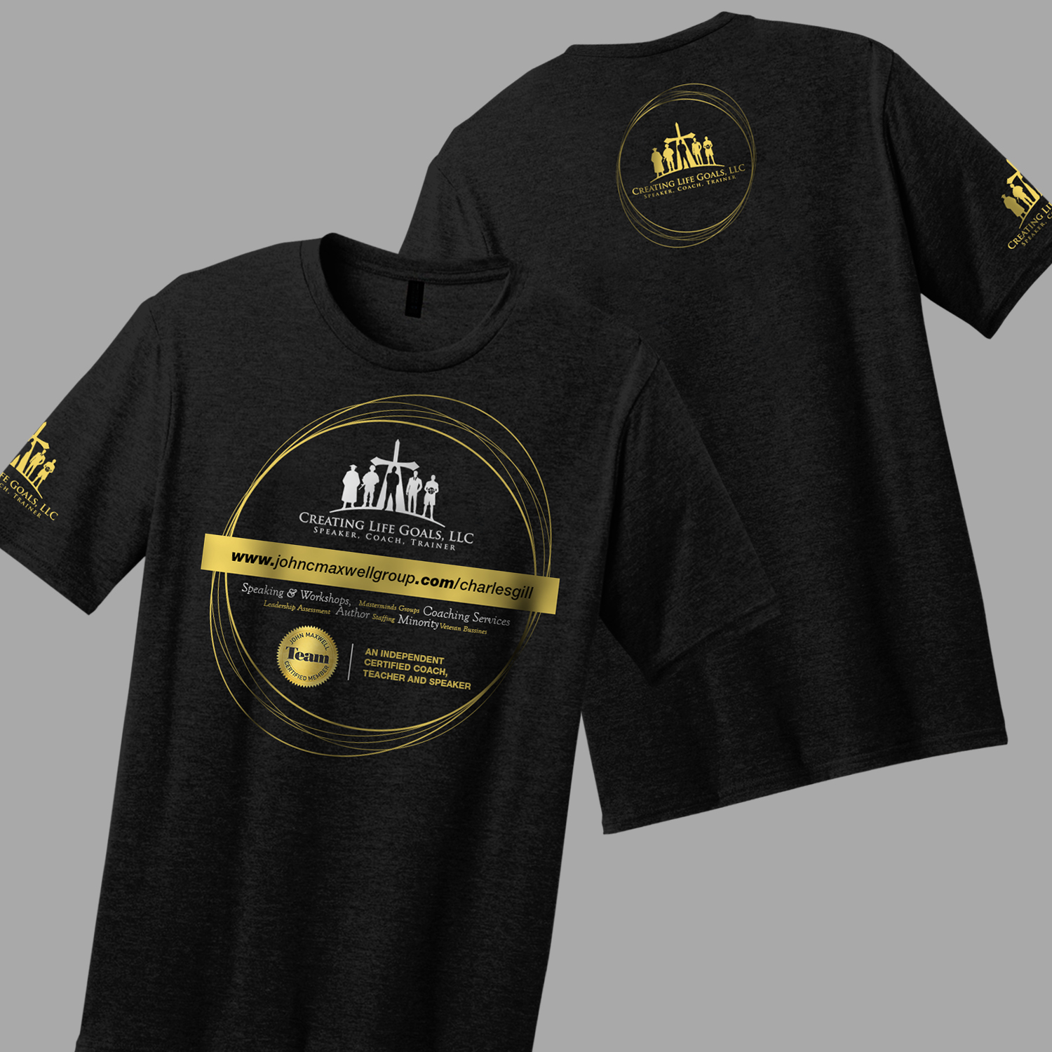 T-shirt Design by maxsss for Creating Life Goals LLC | Design #16463868