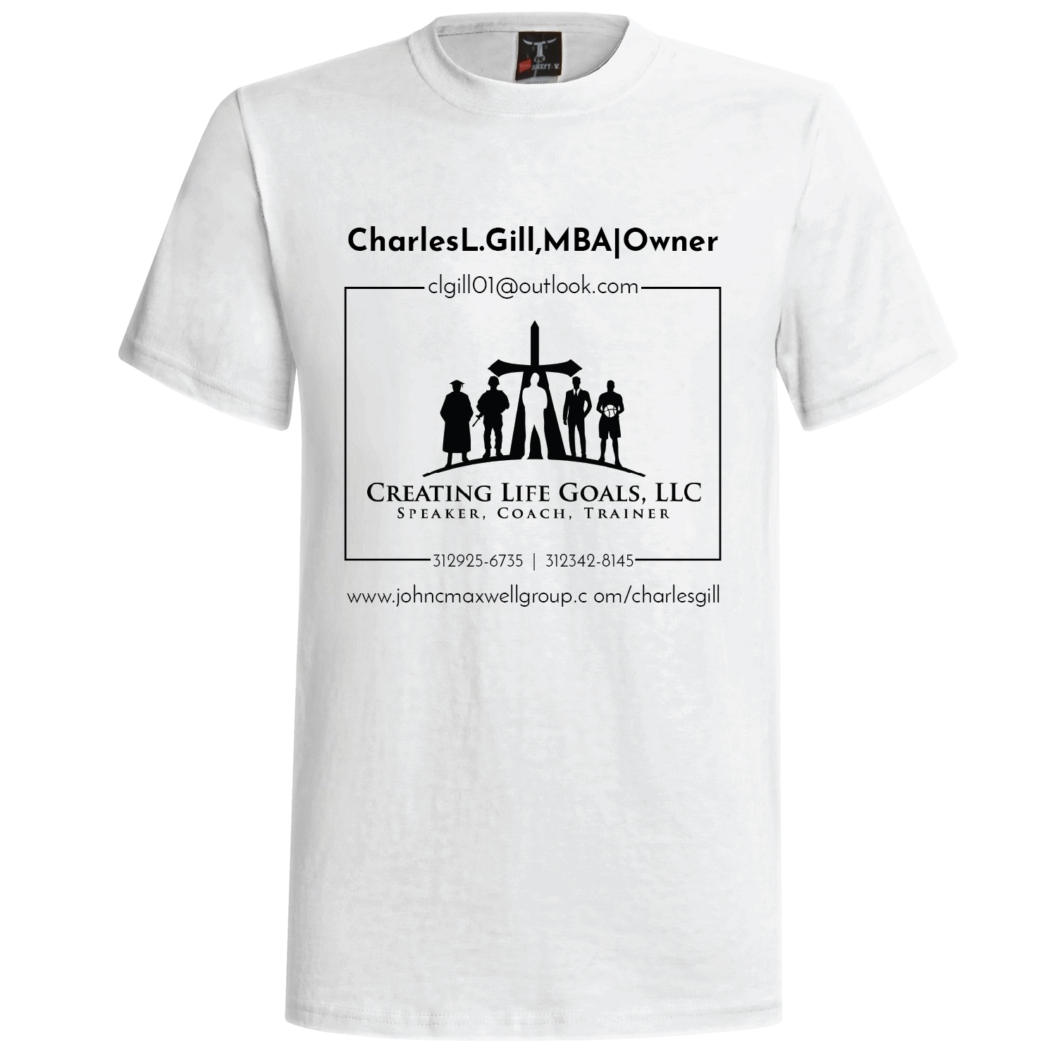 T-shirt Design by 3Guys for Creating Life Goals LLC | Design #16479067