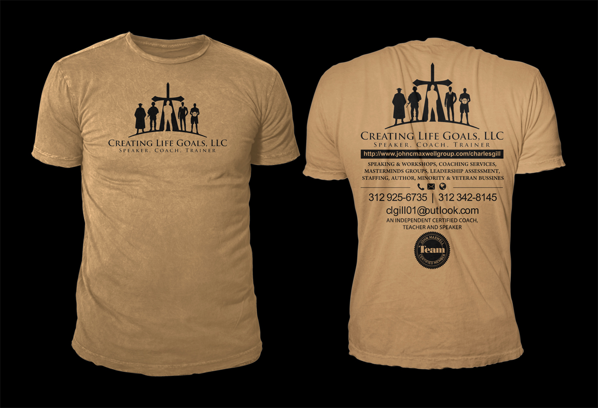 T-shirt Design by D'Mono for Creating Life Goals LLC | Design #16524311