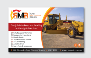 Banner-Design von alex989 für Rural Mechanical Repairs | Design: #16487331