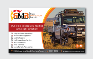 Banner-Design von alex989 für Rural Mechanical Repairs | Design: #16487332