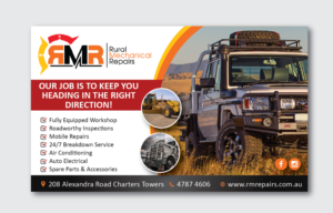 Banner-Design von alex989 für Rural Mechanical Repairs | Design: #16487568