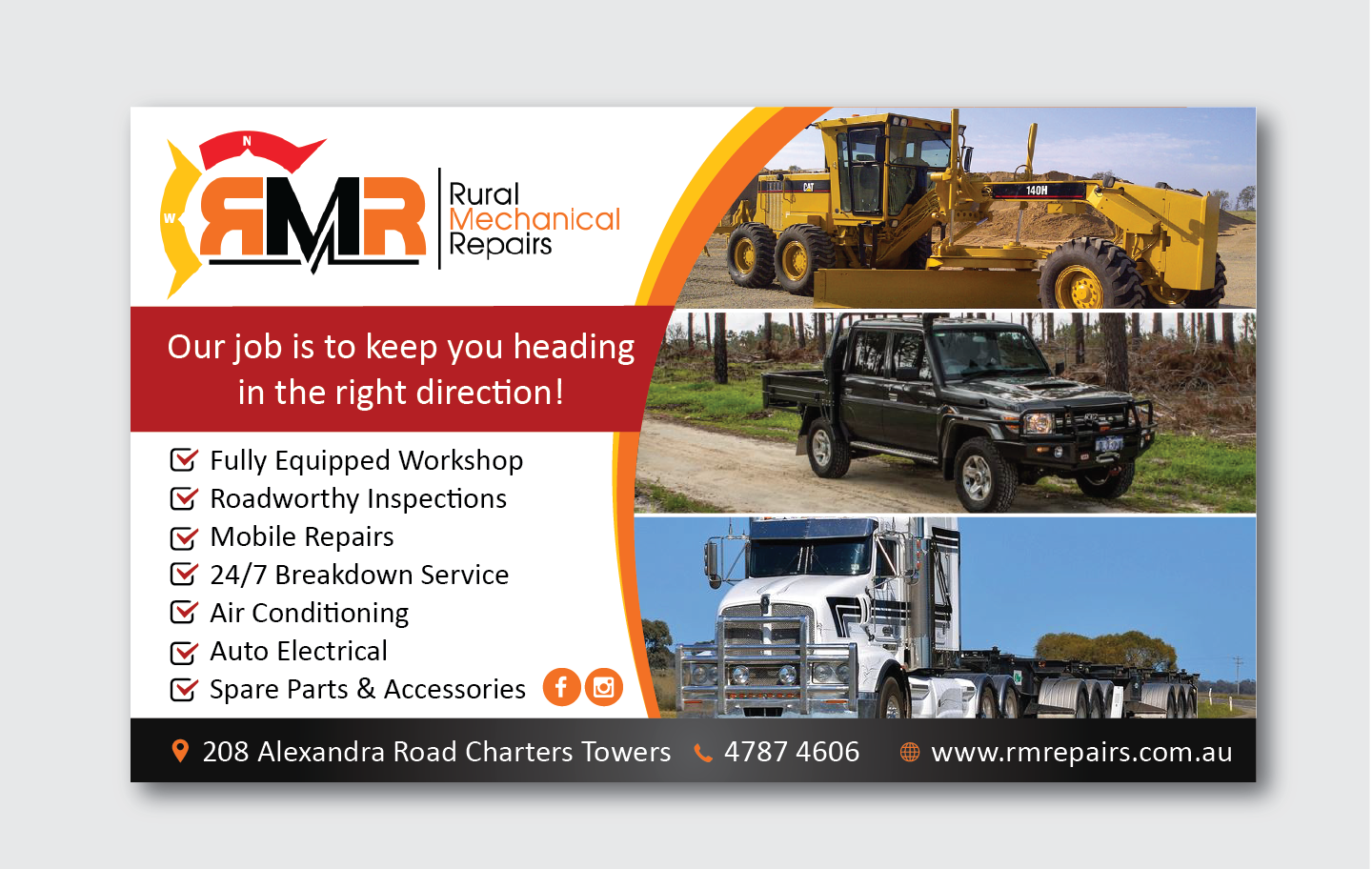 Diseño De Banner Publicitario por alex989 para Rural Mechanical Repairs | Diseño #16566688