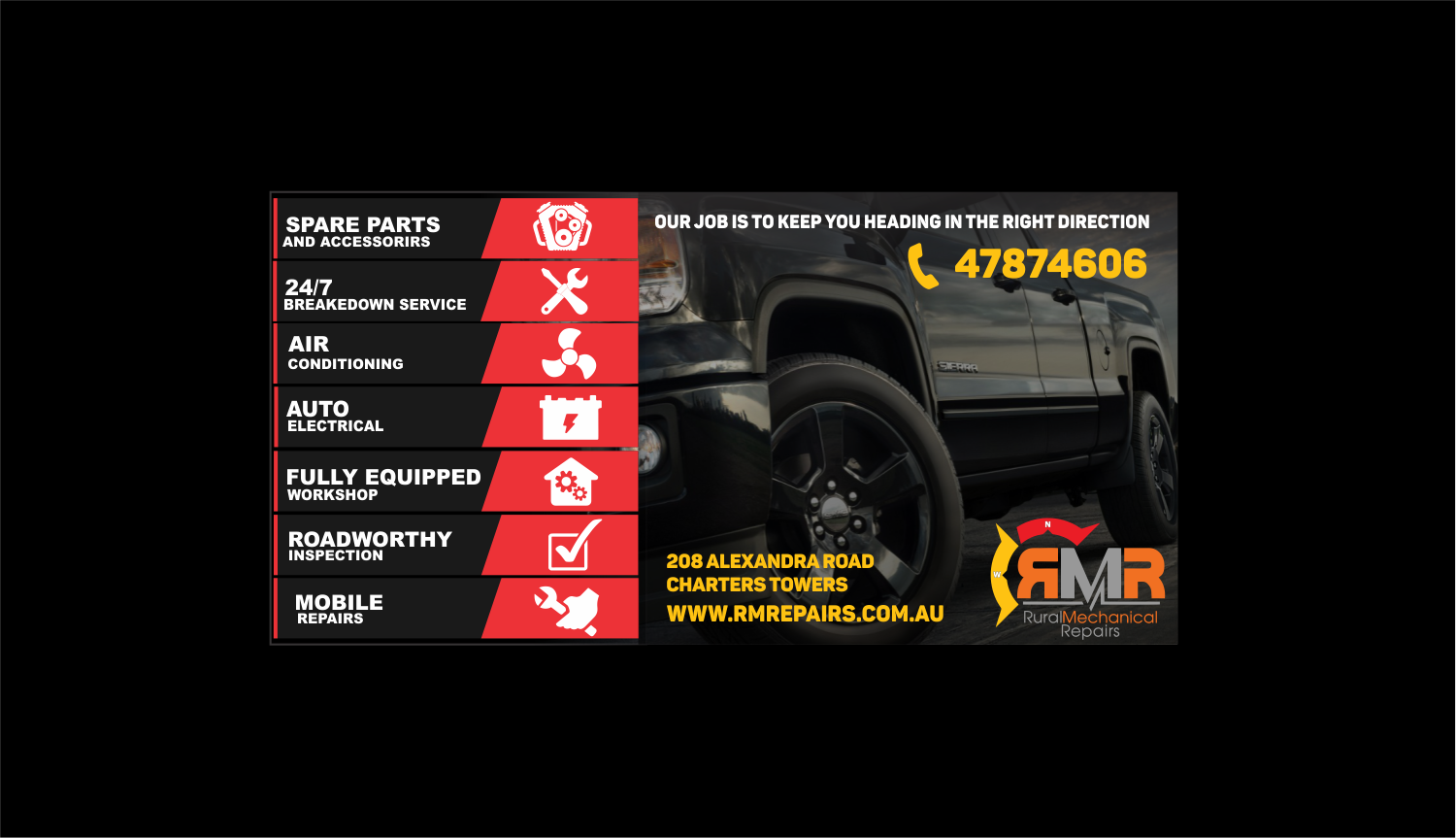 Elegant Playful Mechanic Banner Ad Design For Rural Mechanical
