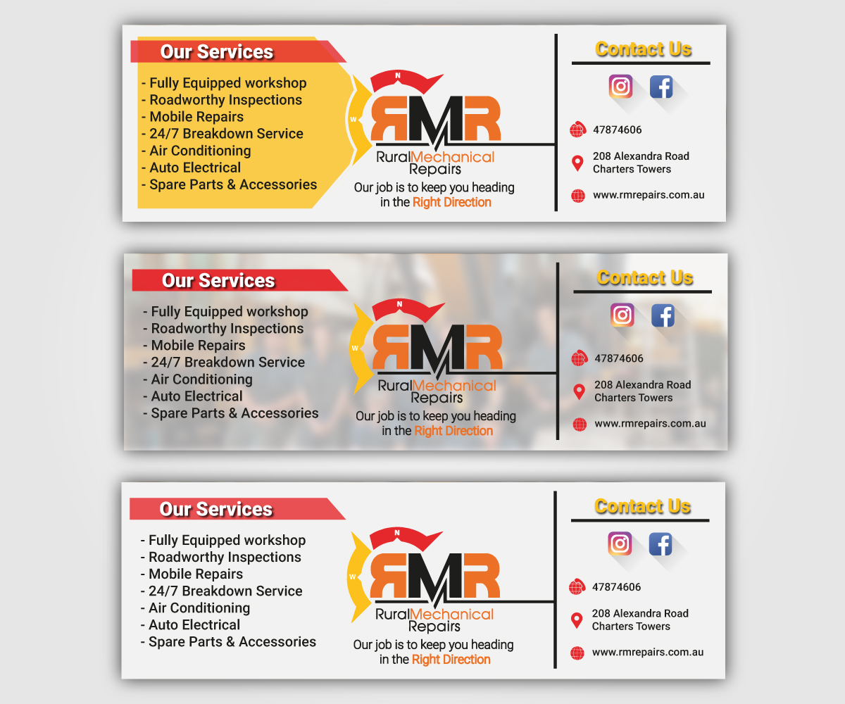 Banner Ad Design by HamzaMalik for Rural Mechanical Repairs | Design #16407889