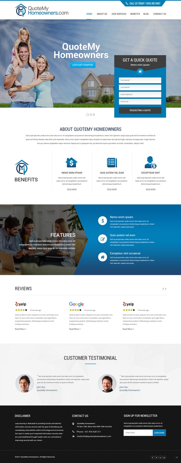 Landing Page Design by pb for Salmon Agency | Design #16482746