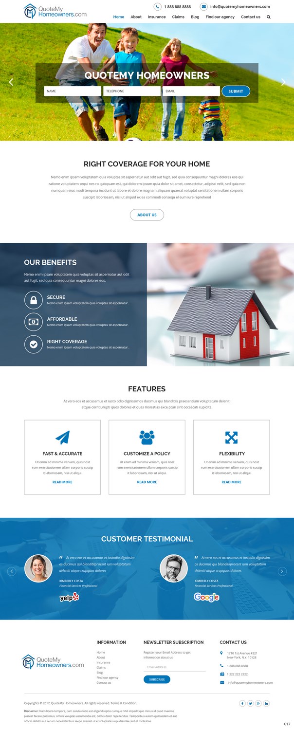 Landing Page Design by pb for Salmon Agency | Design #16482749