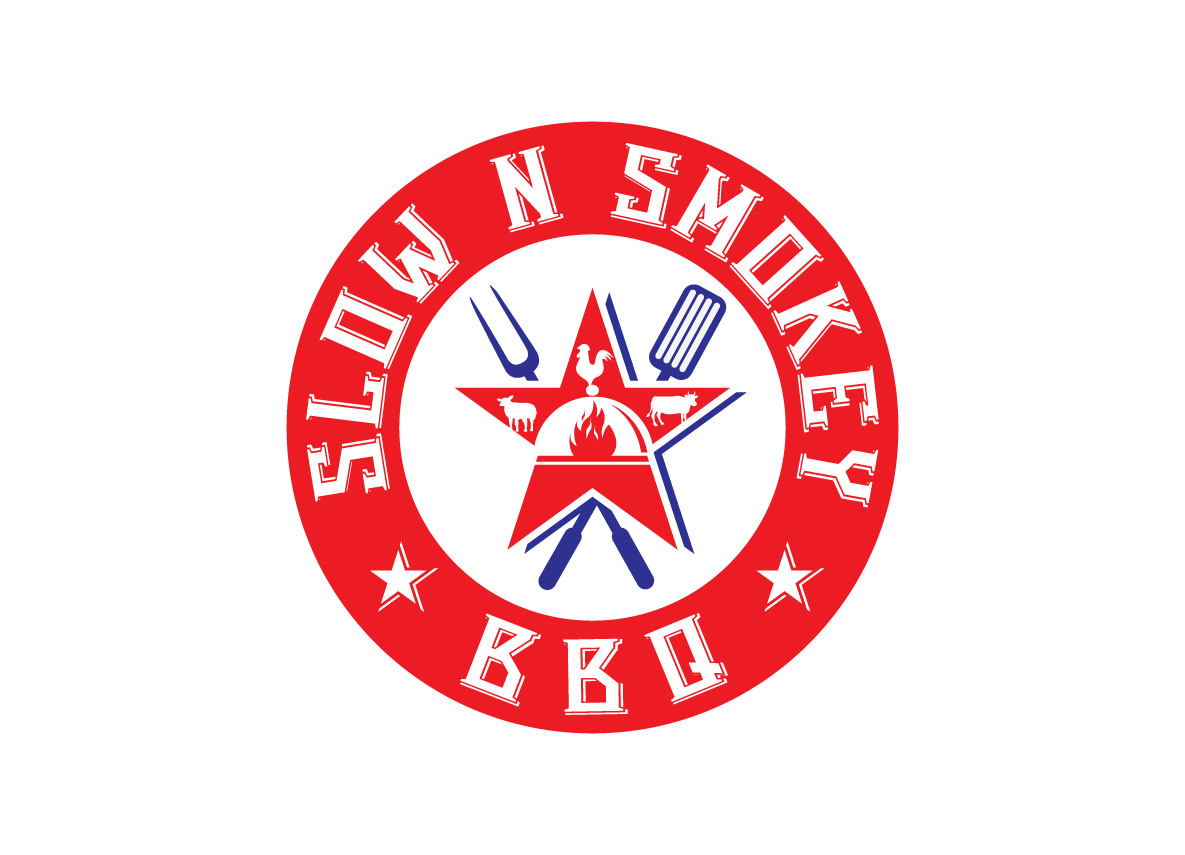 Logo Design by creative.bugs for Slow N Smoke BBQ  | Design #16412354