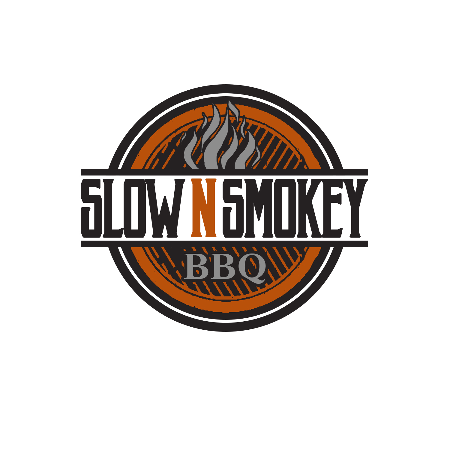 Logo Design by cvedesign for Slow N Smoke BBQ  | Design #16420976